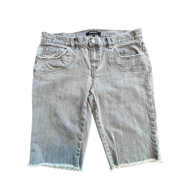 Daisy Fuentes Women Denim Capris Mid Rise Light Blue (Sz 6 W32 L11) - Picture 1 of 6